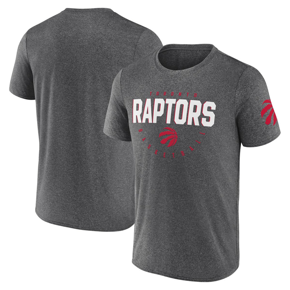 Toronto Raptors Logo Athletic Block Practice Performance T-Shirt - Heather Charcoal shop