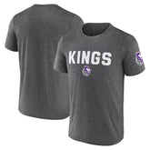 Sacramento Kings Logo Athletic Block Practice Performance T-Shirt - Heather Charcoal shop