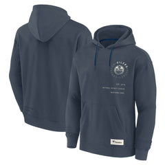 Edmonton Oilers Fanatics Future Ground Info Pullover Hoodie Navy