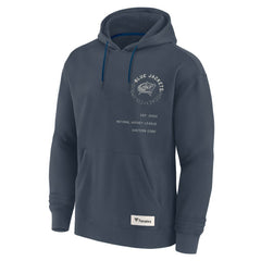 Columbus Blue Jackets Fanatics Future Ground Info Pullover Hoodie Navy