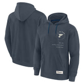 St. Louis Blues Fanatics Future Ground Info Pullover Hoodie Navy