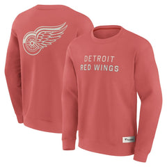Detroit Red Wings Fanatics Elements Future Ground Lettering Pullover Sweatshirt Red