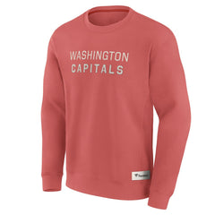 Washington Capitals Fanatics Elements Future Ground Lettering Pullover Sweatshirt Red