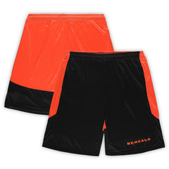 Cincinnati Bengals Big & Tall Launch Shorts - Black/Orange online