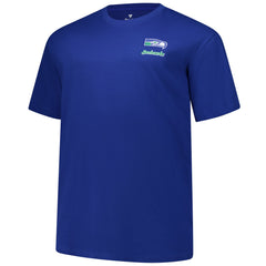 Seattle Seahawks Big & Tall Throwback Logo T-Shirt - Royal sale