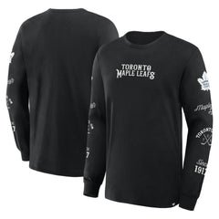Toronto Maple Leafs Fanatics Boxed In Legacy Long Sleeve T-Shirt Black