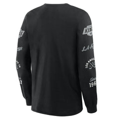 Los Angeles Kings Fanatics Boxed In Legacy Long Sleeve T-Shirt Black