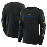 St. Louis Blues Fanatics Boxed In Legacy Long Sleeve T-Shirt Black