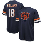 Caleb Williams Chicago Bears Majestic Threads Name & Number Oversize Fit T-Shirt - Navy cheap
