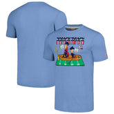 New England Patriots NFL x Homage x Beavis and Butt-Head Unisex Tri-Blend T-Shirt – Light Blue outlet