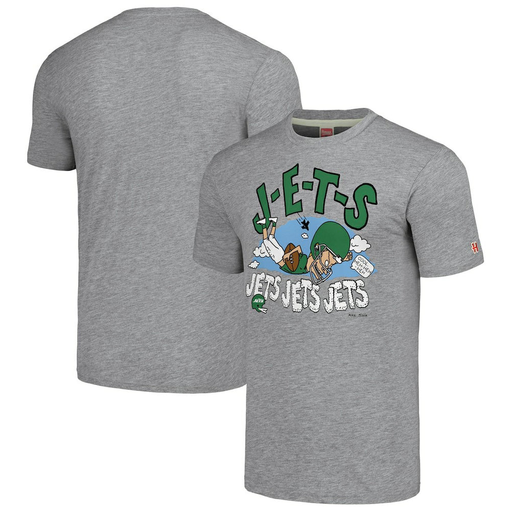 New York Jets NFL x Homage x Beavis and Butt-Head Unisex Tri-Blend T-Shirt – Gray online