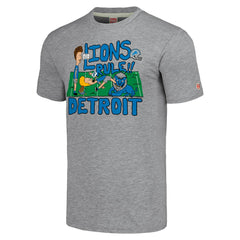 Detroit Lions NFL x Homage x Beavis and Butt-Head Unisex Tri-Blend T-Shirt – Gray cheap