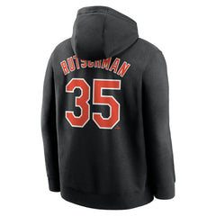 Adley Rutschman Baltimore Orioles Player Name & Number Club Pullover Hoodie - Black | Nike