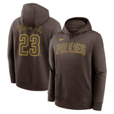Fernando Tatis Jr. San Diego Padres Player Name & Number Club Fleece Pullover Hoodie - Brown | Nike