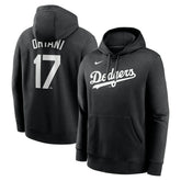 Shohei Ohtani Los Angeles Dodgers Player Name & Number Club Fleece Pullover Hoodie - Black | Nike