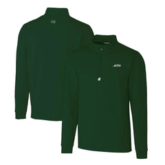 New York Jets Cutter & Buck Primary Logo Traverse Stretch Quarter-Zip Top - Hunter Green discount