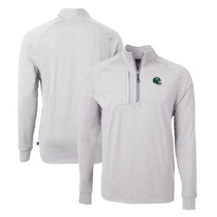 New York Jets Cutter & Buck Helmet Adapt Eco Knit Quarter-Zip Top - Heather Gray cheap