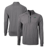 New York Jets Cutter & Buck Primary Logo Adapt Eco Knit Quarter-Zip Top - Heather Black online