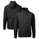 New York Jets Cutter & Buck Primary Logo Charter Eco Recycled Half-Zip Anorak Jacket - Black cheap