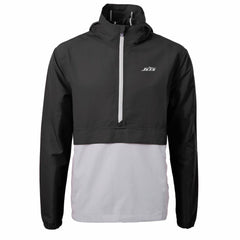 New York Jets Cutter & Buck Monochromatic Logo Charter Eco Recycled Half-Zip Anorak Jacket - Black/Gray outlet