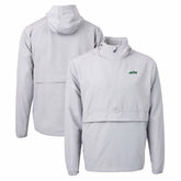 New York Jets Cutter & Buck Primary Logo Charter Eco Recycled Half-Zip Anorak Jacket - Gray outlet
