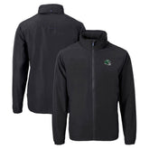 New York Jets Cutter & Buck Big & Tall Helmet Charter Eco Knit Recycled Full-Zip Jacket - Black cheap