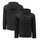 New York Jets Cutter & Buck Big & Tall Helmet Evoke Hybrid Eco Softshell Recycled Full-Zip Hoodie Jacket - Black sale
