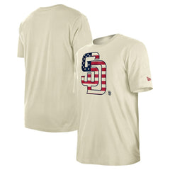 San Diego Padres Americana Flag Fill T-Shirt - Cream | New Era