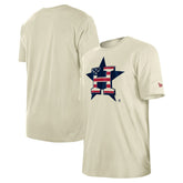 Houston Astros Americana Flag Fill T-Shirt - Cream | New Era