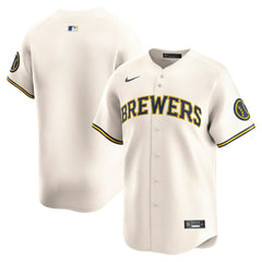Milwaukee Brewers Home Limited Jersey - Cream | Nike