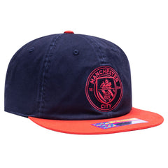 Manchester City Fan Ink Wander Snapback Hat - Navy/Red sale
