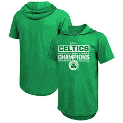 Boston Celtics Majestic Threads Women's 2024 NBA Finals Champions Tri-Blend Short Sleeve Pullover Hoodie Top - Kelly Green on sale