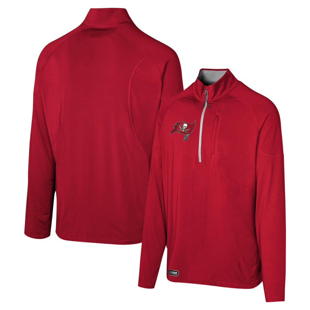Tampa Bay Buccaneers Grind Iron Quarter-Zip Top - Red on sale