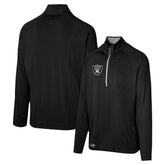 Las Vegas Raiders Grind Iron Quarter-Zip Top - Black on sale