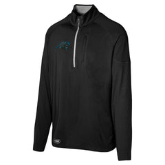 Carolina Panthers Grind Iron Quarter-Zip Top - Black cheap