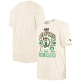 Boston Celtics 2024 NBA Finals Champions Victory Chrome T-Shirt - Cream | New Era shop