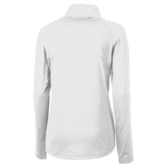 Minnesota Twins Cutter & Buck Women's Adapt Eco Knit Stretch Recycled Half-Zip DryTec Top - White