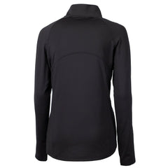 New York Yankees Cutter & Buck Women's Adapt Eco Knit Stretch Recycled Half-Zip DryTec Top - Black