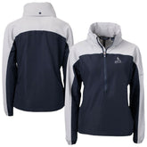 St. Louis Cardinals Cutter & Buck Women's Charter Eco Recycled Half-Zip Anorak Jacket - Navy/Gray