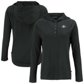 San Francisco Giants Cutter & Buck Women's Coastline Epic Comfort Eco Recycled Raglan Long Sleeve Hoodie T-Shirt - Black