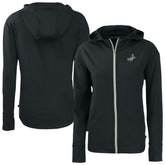 Los Angeles Dodgers Cutter & Buck Women's Daybreak Eco Recycled Full-Zip Hoodie - Black
