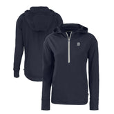 Detroit Tigers Cutter & Buck Women's Daybreak Eco Recycled Half-Zip Hoodie - Navy