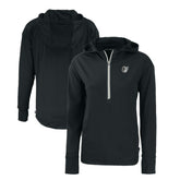 Baltimore Orioles Cutter & Buck Women's Daybreak Eco Recycled Half-Zip Hoodie - Black