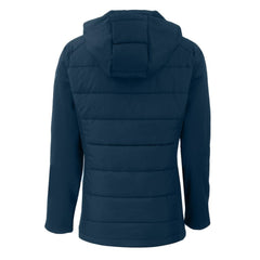 Detroit Tigers Cutter & Buck Women's Evoke Hybrid Eco Softshell Recycled Full-Zip Hooded Jacket - Navy