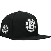 Boston Bruins Mitchell & Ness Team Snapback Hat Black