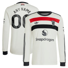 Manchester United Originals 2024/25 Third Custom Replica Long Sleeve Jersey - Cream | Adidas cheap