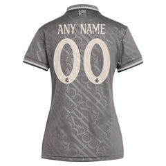 Real Madrid Originals Women's 2024/25 Third Replica Custom Jersey - Charcoal | Adidas sale
