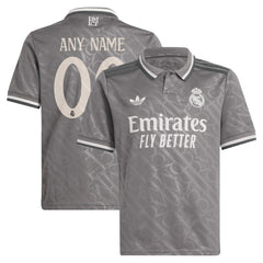 Real Madrid Originals Youth 2024/25 Third Replica Custom Jersey - Charcoal | Adidas cheap