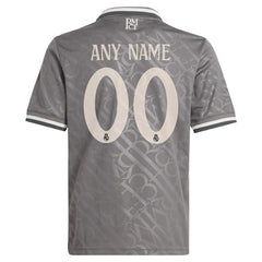 Real Madrid Originals Youth 2024/25 Third Replica Custom Jersey - Charcoal | Adidas cheap