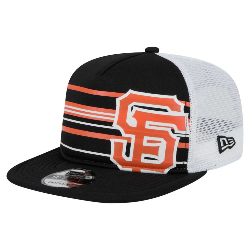 San Francisco Giants 9FIFTY A-Frame Trucker Snapback Hat - Black | New Era